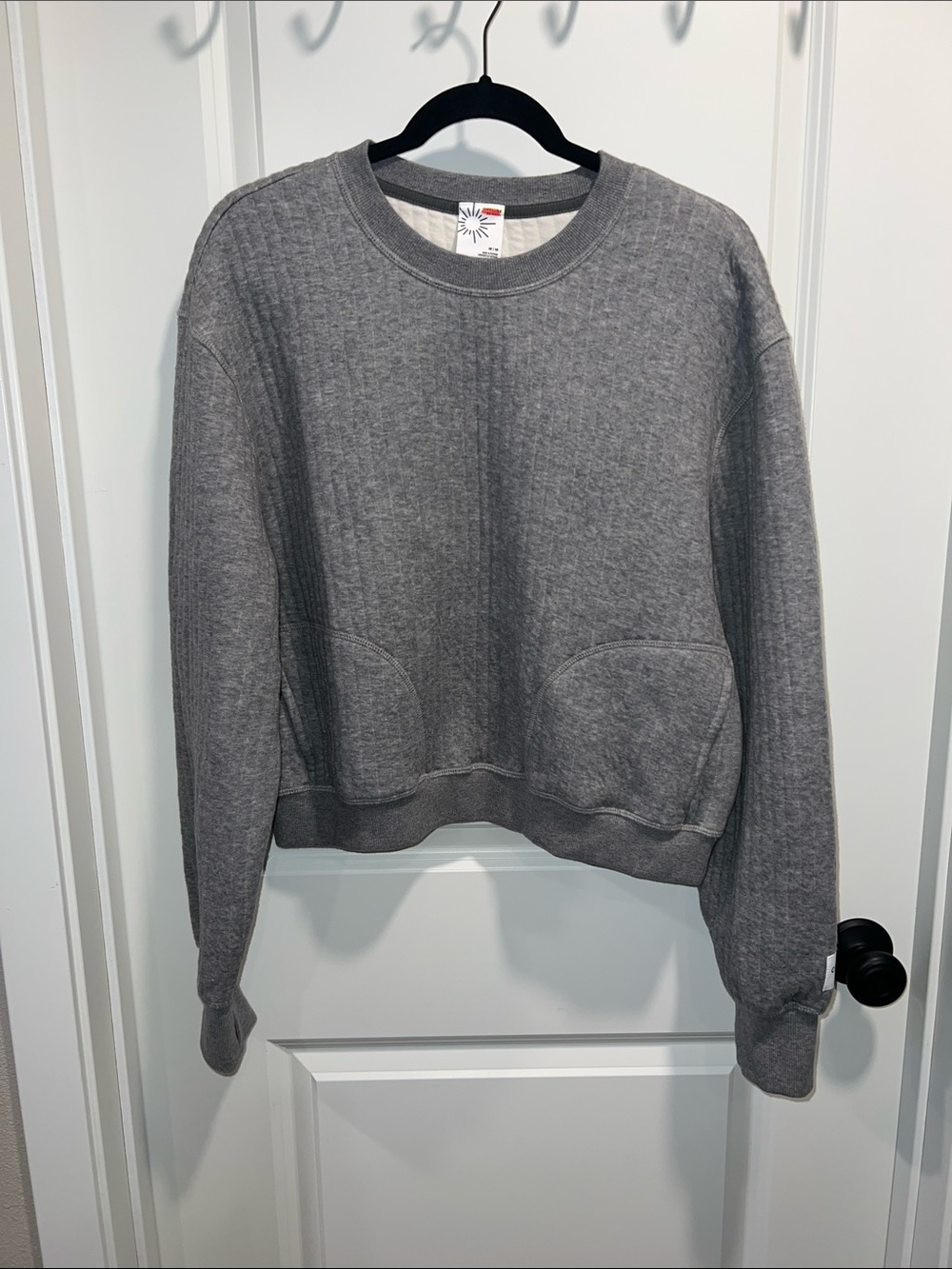 Offline by Aerie Women’s Gray Coffee Run Crewneck Sweatshirt Size M NWOT